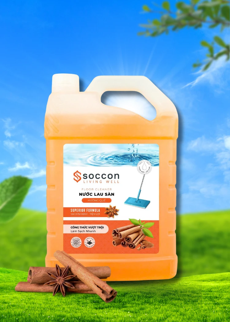 Nước lau sàn hương quế size nhỏ