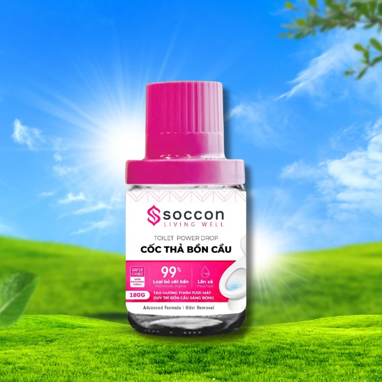 Cốc thả bồn cầu hồng