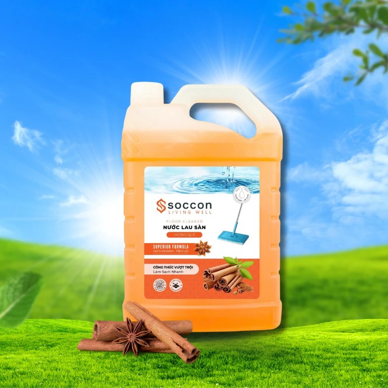 Nước lau sàn hương quế