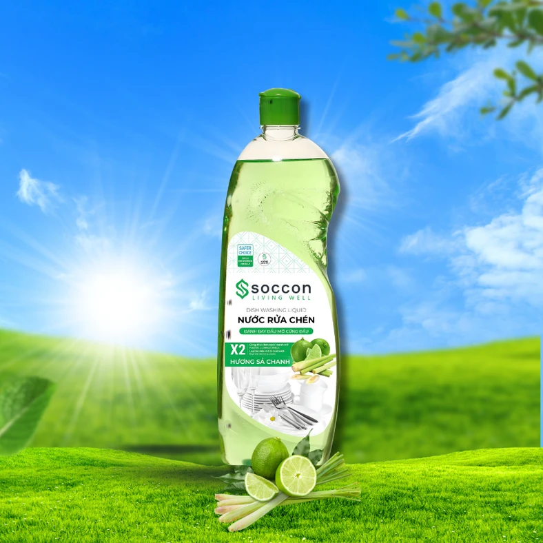 Nước rửa chén chanh xả